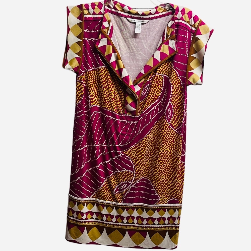 Diane Von Furstenberg Silk Azter Dress - Size  6
